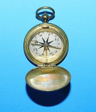 WWII ERA U.S. ARMY BRASS FIELD COMPASS MARKED U.S.
