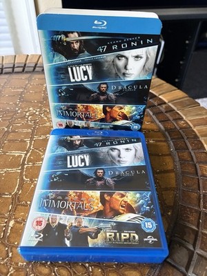 Blu ray 5-Movie Starter Pack: Lucy/Dracula Untold/47 Ronin/Immortals/R.I.P.D...