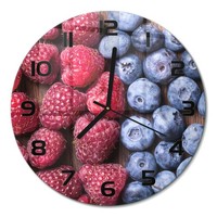 Elegante Wanduhr Mit FließEnden Zeigern Waldbeeren Schwarze Zeiger Fi30 Cm