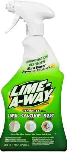 Hard Water Cleaner 22oz Spray Bottle Removes Lime Rust and Calcium