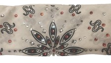 BLING CLASSIC BLK BANDANA WRAP P/N RWC2004