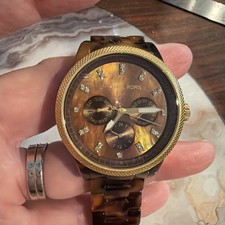 MICHAEL KORS 5038 Tort Ritz Women\'s Watch Jet Set Tortoise Shell Ladies Watch Michael Kors Women main image 3