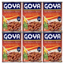Goya Red Kidney Beans Guisadas 15.0 OZ(Pack of 6)