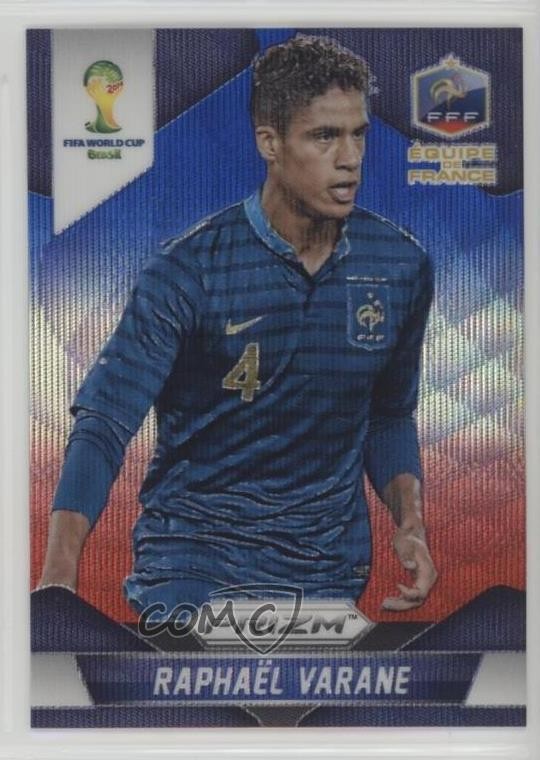 2014 Panini Prizm World Cup Blue & Red Wave Prizm Raphael Varane #78 05rx