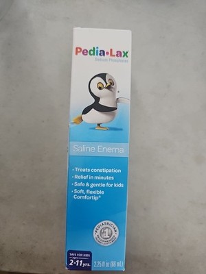 Pedia-Lax Enema Saline laxative Child kids ages 2-11 Constipation Fast Relief