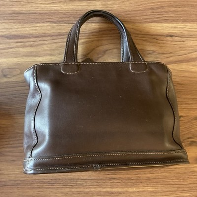 Vintage COACH Bleecker Satchel Purse Bag Leather Black Made USA