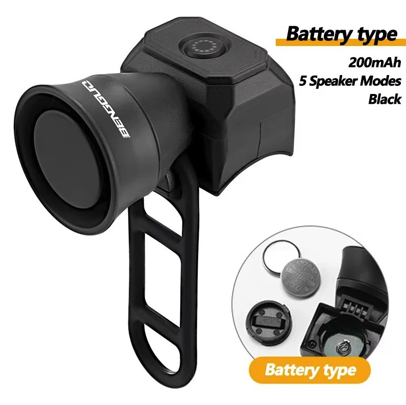 Bicycle Electronic Horn Mini USB Rechargeable Waterproof Bike Bell 120dB - NEW