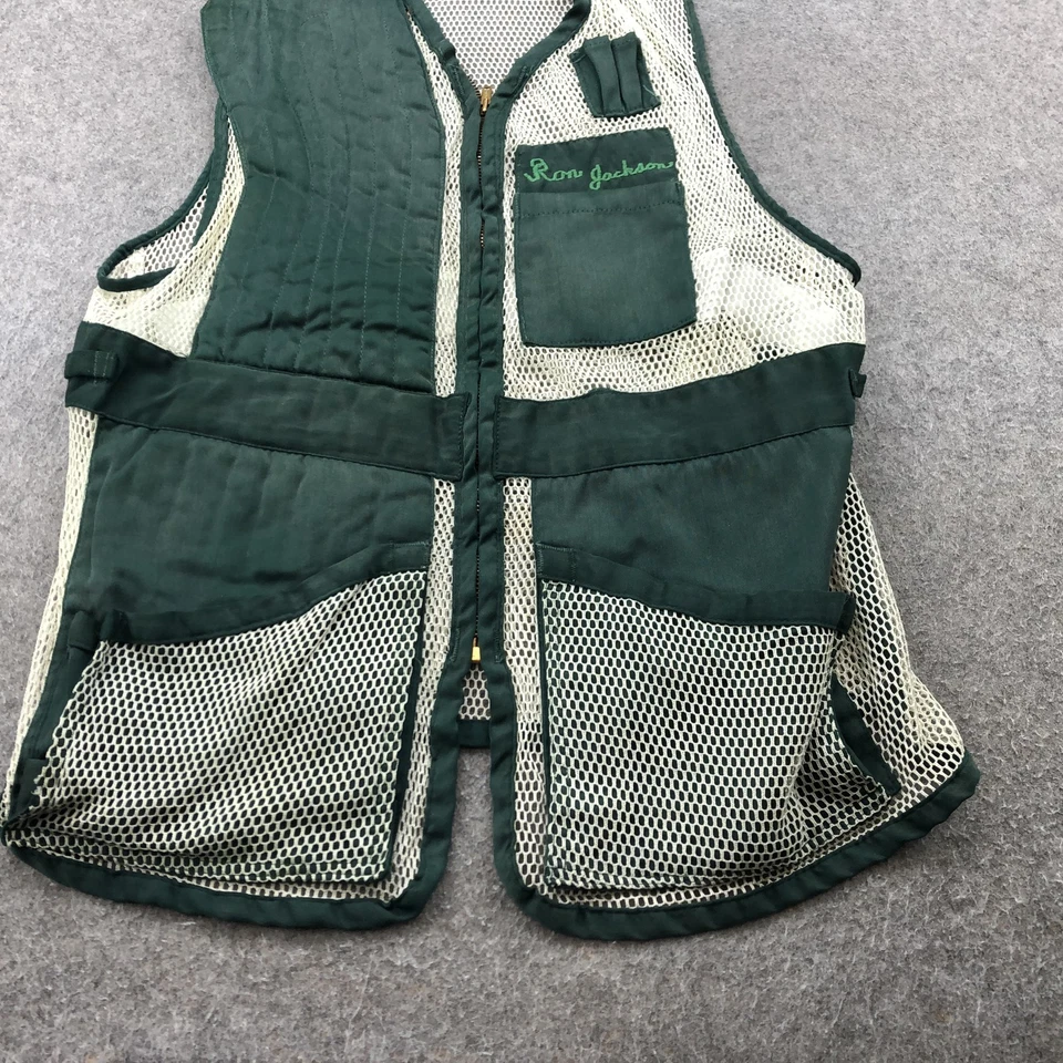 Vintage Ron Jackson Vest Mens 46 Hunting Outdoor Shooting Padded Trap Mesh - Image 2 of 4