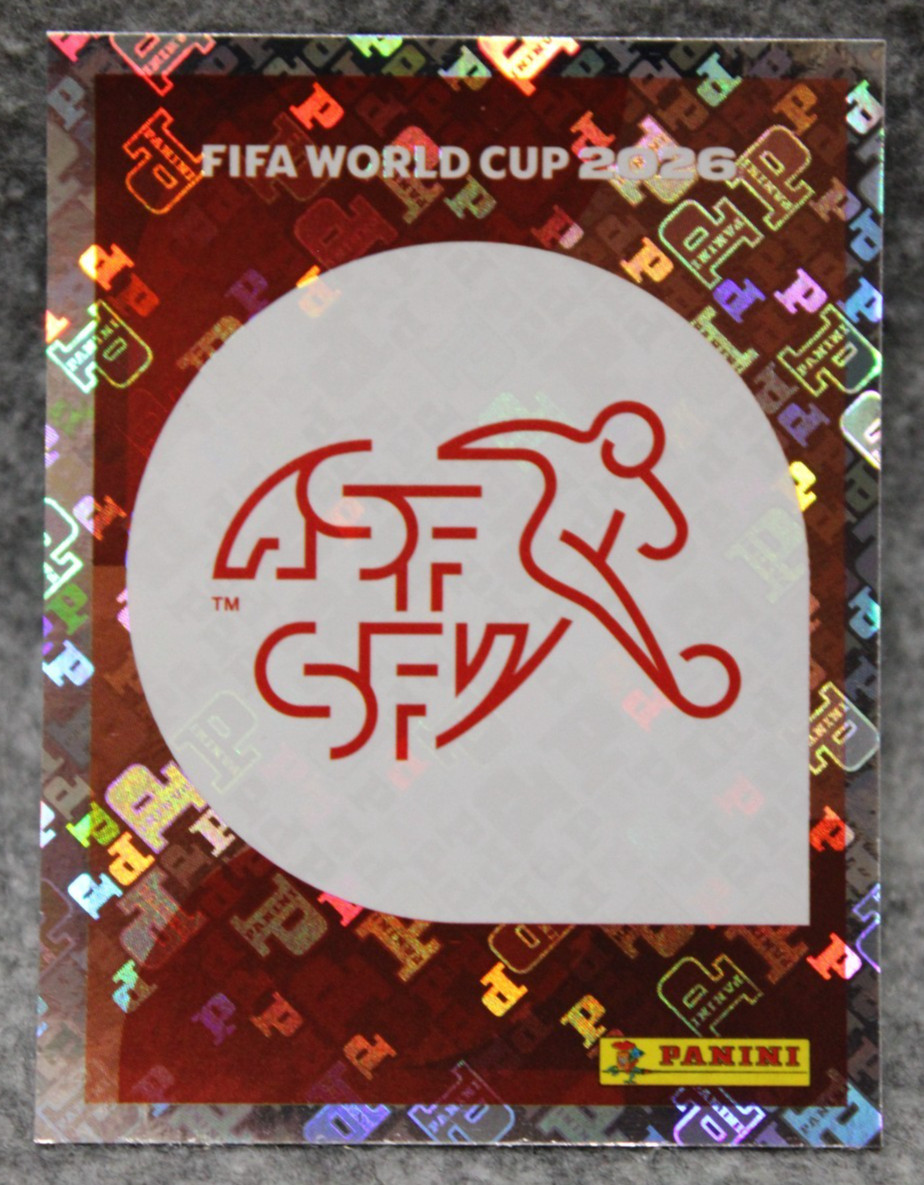 2026 Panini FIFA World Cup USA Stickers Switzerland Team Logo Foil #SUI 1
