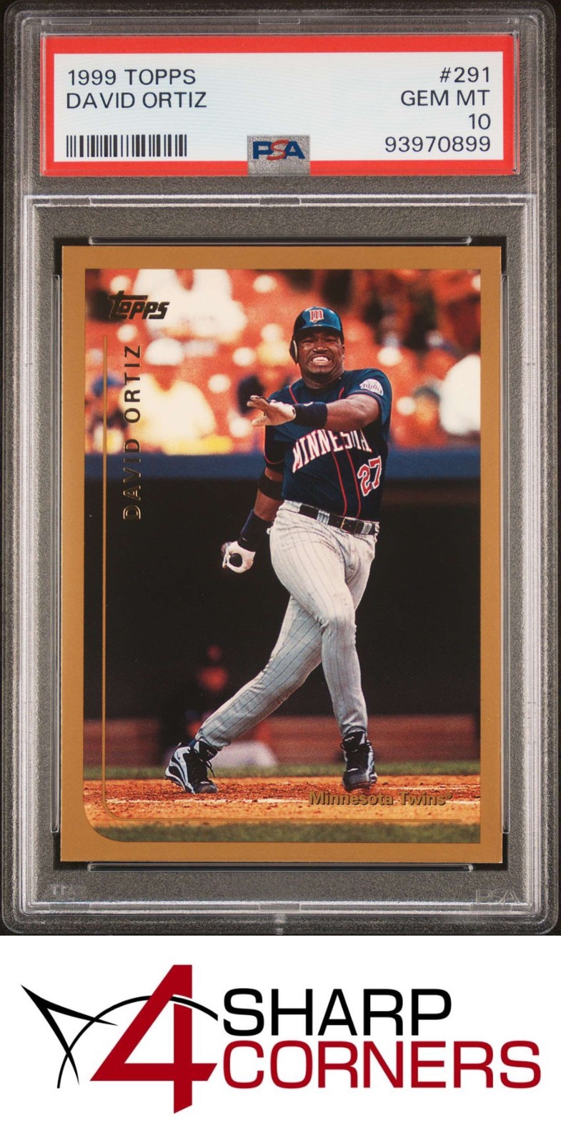 1999 TOPPS #291 DAVID ORTIZ TWINS HOF PSA 10