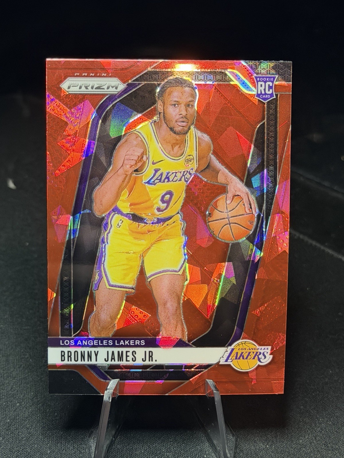 Panini Prizm 2024-25 Bronny James Jr. Rookie Red Ice #243