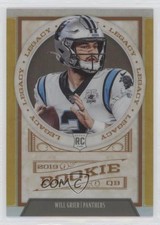 2019 Panini Chronicles Legacy Update Rookies Gold 1/10 Will Grier #225 7m3