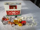 VTg 1967 Fisher Price Play Family Farm Barn Tractor People Horse Chicks Pig More