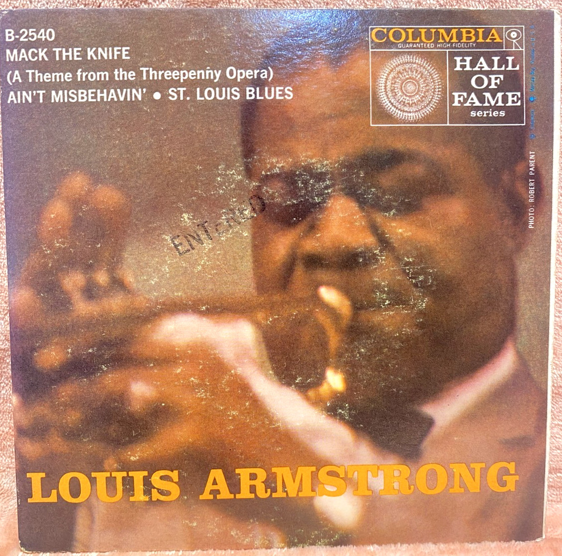 Louis Armstrong Hall Of Fame Series Columbia B-2540 EP 7