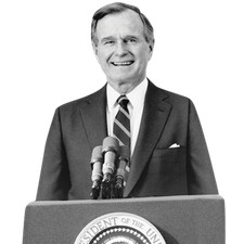 George H W Bush (Speech) Half Body Buddy Cutout