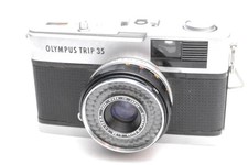 Olympus TRIP 35 Point Shoot 35mm Film Camera Black Tested