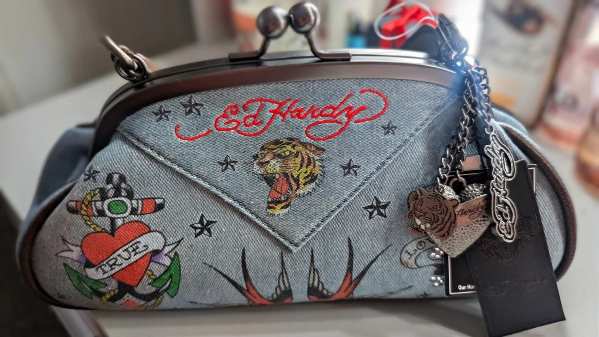Ed Hardy Denim Exterior Bags & Handbags for Women for sale | eBay