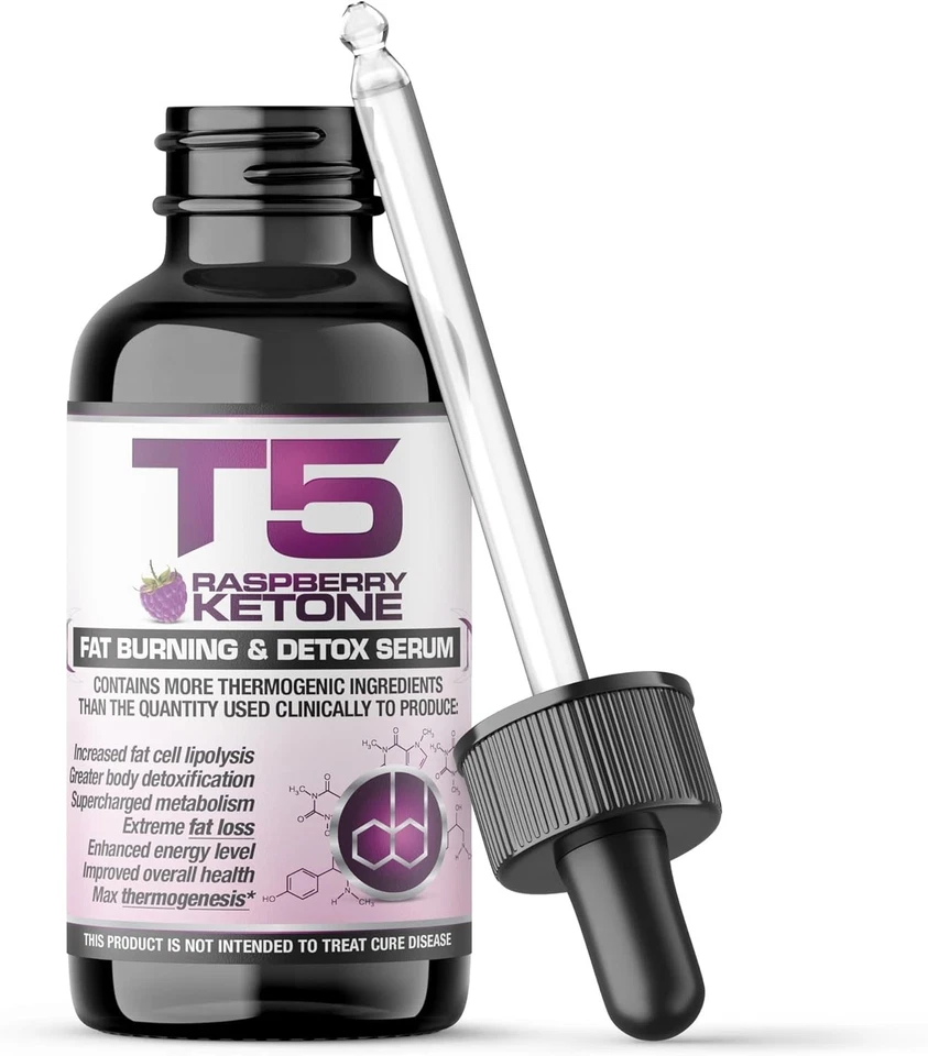 Effective Raspberry Ketone Serum with T5 - 30ml Detox Drops | Vegetarian Safe - Image 3 of 4