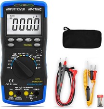 Digital Multimeter 20A mit Auto Bereich Strommessgerät NCV True RMS 6000 zählt