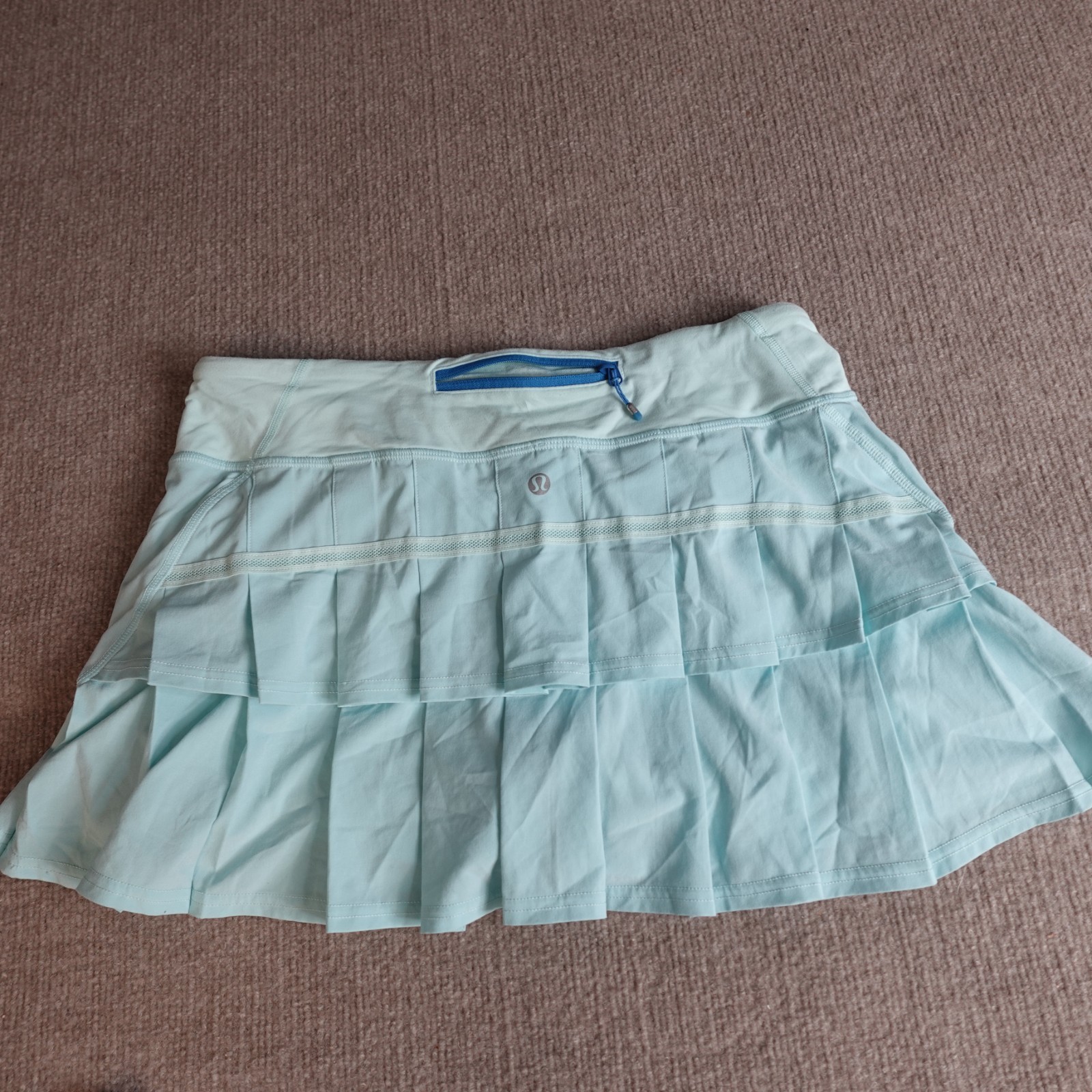 Lululemon Womens Skort Medium 8 Blue Pleated