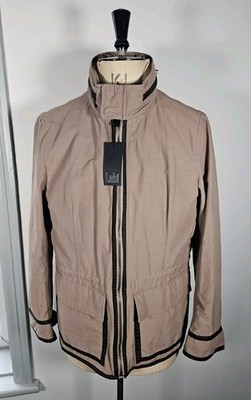 Pal Zileri LAB Outdoor Jacket Men's Medium/Large Brown Windbreaker Designer NEW