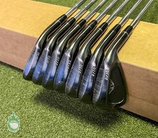 Used Edel 9/10 Black Forged Irons 4-PW DG 120g S300 Stiff Steel Golf Club Set