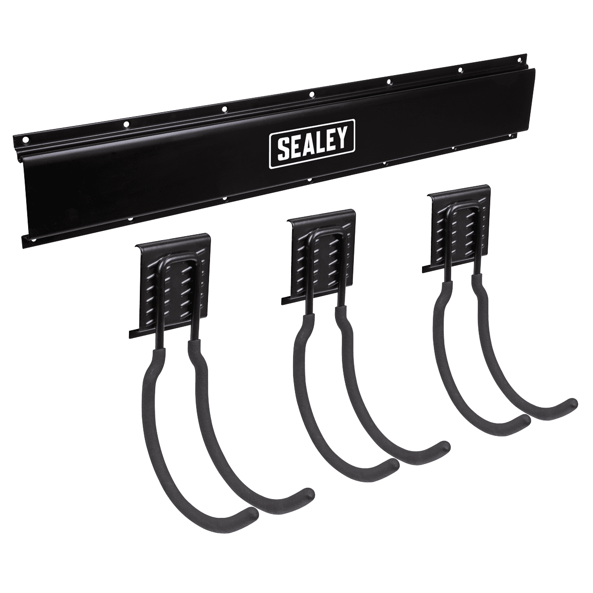 Sealey APHKIT8 3 Large Hook Storage Rail Wall Mounting