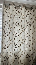 1 Pair of Eyelet lined curtains with leaf design from John Lewis W165cm L228cm
