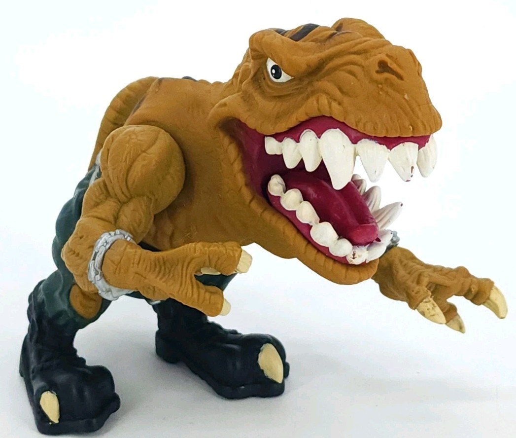 Vintage Mattel T-Bone T-Rex Street Sharks Extreme Dinosaurs 1996