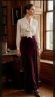 Max Studio Velvet Maxi Skirt XL Vintage Made USA Quite Luxury Elegant Old Money