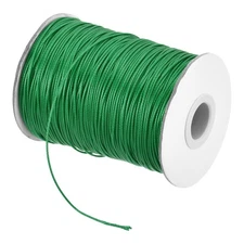 Dark Green 1mm Waxed Cord 175 Yard Wax Bead Thread String for Jewelry Making