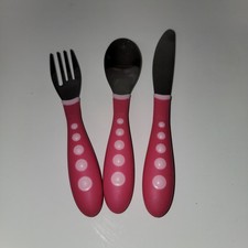 Gerber Stainless Steel Girl 3 Pc Utensils