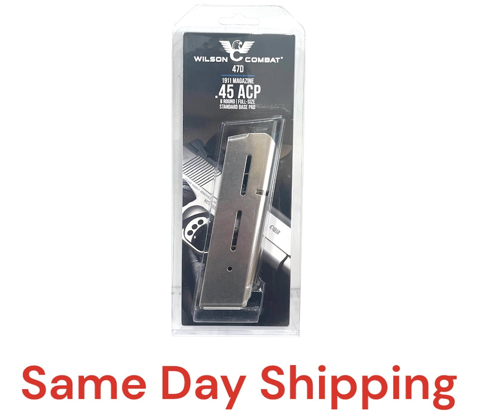 Wilson Combat 47D 1911 FullSize 8Round .45 ACP Magazine INSTITUTO