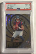 2023 Donruss CJ Stroud RC Vortex #VOR17 PSA 10 💎 Gem Mint Houston Texans QB 