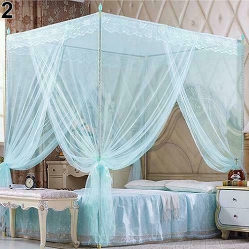 Romantische Prinzessin Spitze Baldachin Moskitonetz ohne Rahmen für Twin Full Queen King Bett - Bild 12 von 20