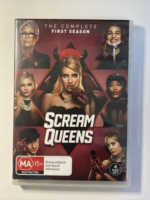 Scream Queens Season 1 DVD (Missing 2 Discs)  Ep 1-3 & 11-13 Tested & Working