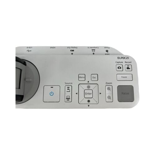 Epson ELPDC21 12x zoom ottico fotocamera documenti 1080p HDMI con telecomando e borsa da viaggio - Foto 13 di 23
