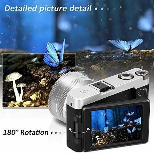 Digital Vlogging Camera, Multifunctional, full HD, Wide Angle - Picture 6 of 7