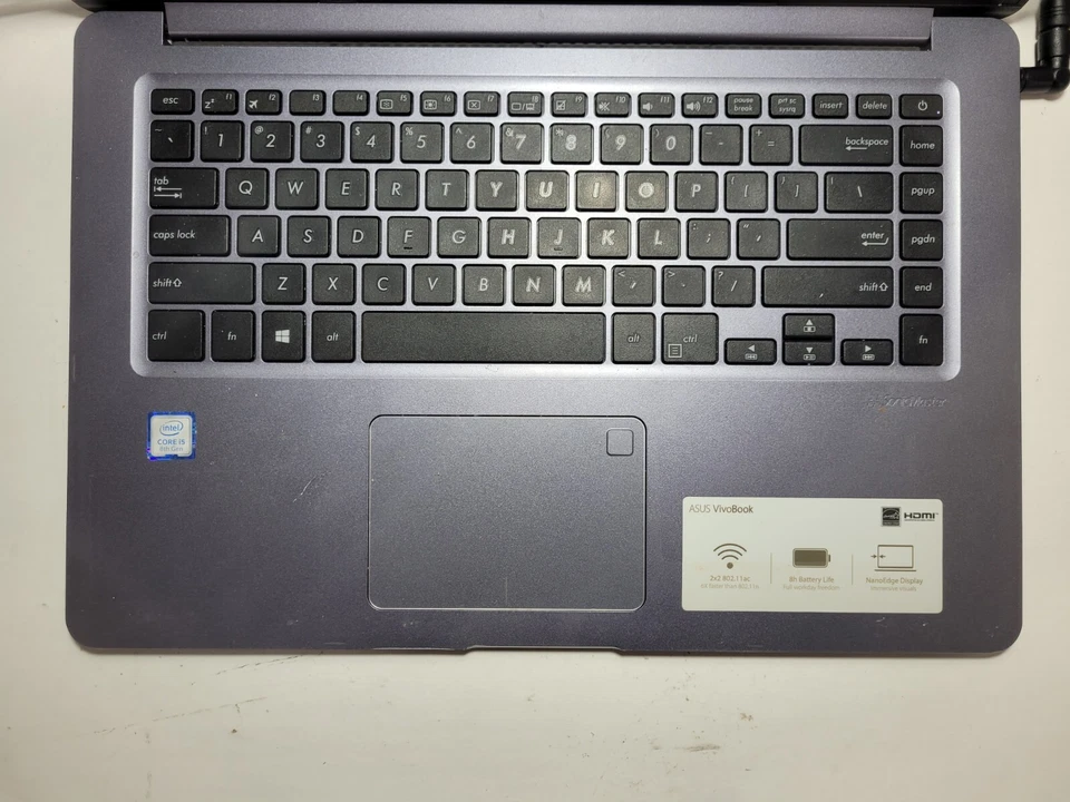 Portátil Asus VivoBook F510U con i5-8250U, 4 GB RAM 1 TB HDD para piezas/reparación #0238 Foto 4 de 4