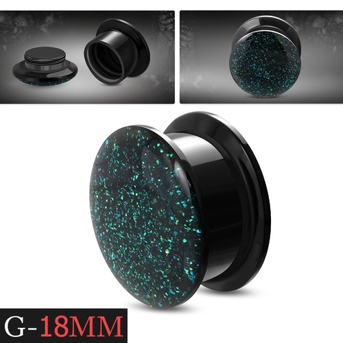 Acryl Piercing Tunnel 10mm - 2er Set Ohr Expander Für Damen & Herren