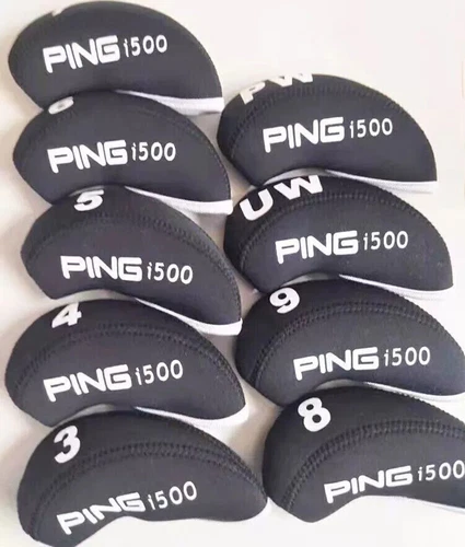 10Pcs 456789PASL Golf Iron HeadCovers For PING Neoprene G425 g430 G710 i59 i525 - Picture 7 of 16