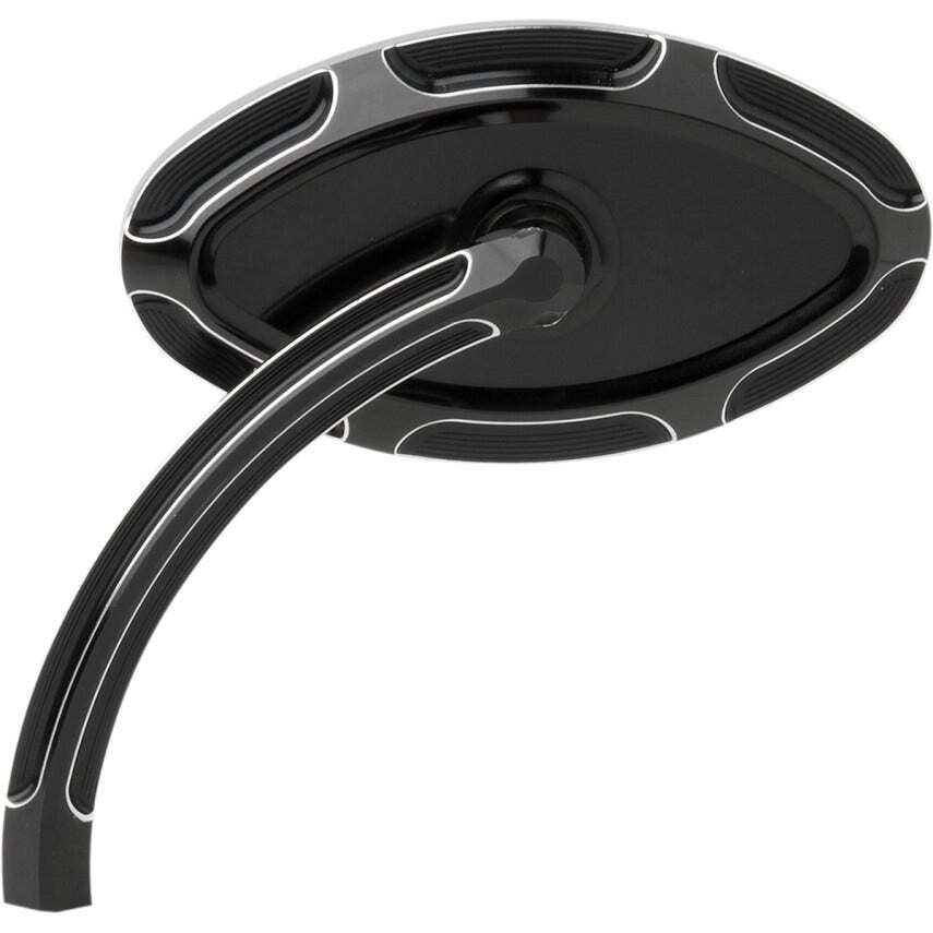 Arlen Ness Black Beveled Short Stem Left Side Handlebar