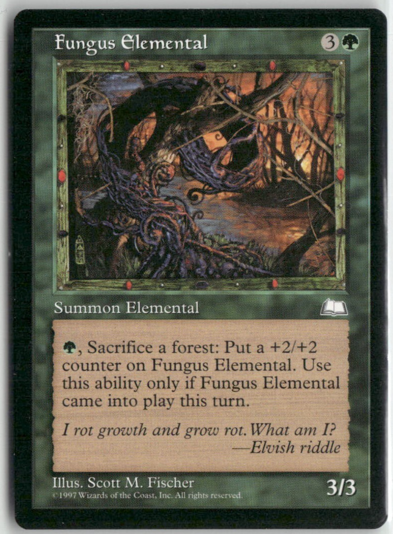 Fungus Elemental Magic The Gathering Weatherlight MTG Card Played