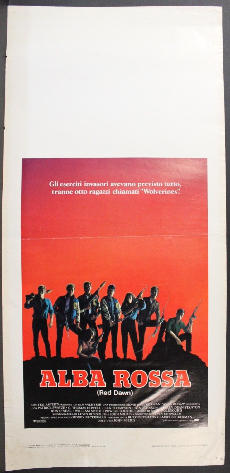 Locandina originale film Alba rossa (1984) - Regia di John Milius