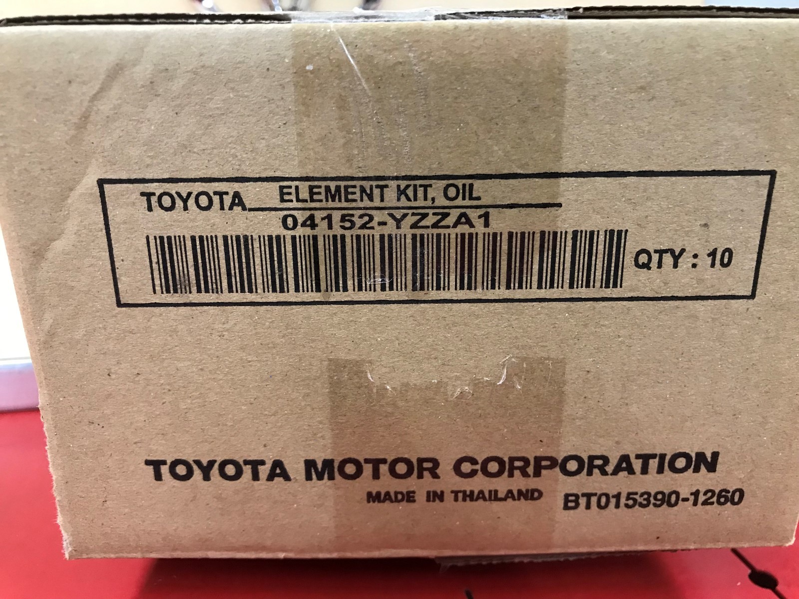 TOYOTA GENUINE OEM OIL FILTER QUANTITY PACK OF 10 PART# 04152YZZA1 04152-YZZA1