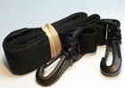 2.5cm wide Nylon Strap for Camera  Case or Lens Case black snap on plastic lugs
