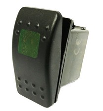 12V 20A Green LED Light Rocker Switch On/Off Carling Boat Car