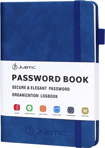 Password Book - Medium Pocket Notebook - Phonetic Alphabet Design - Hardcover - Picture 20 of 25