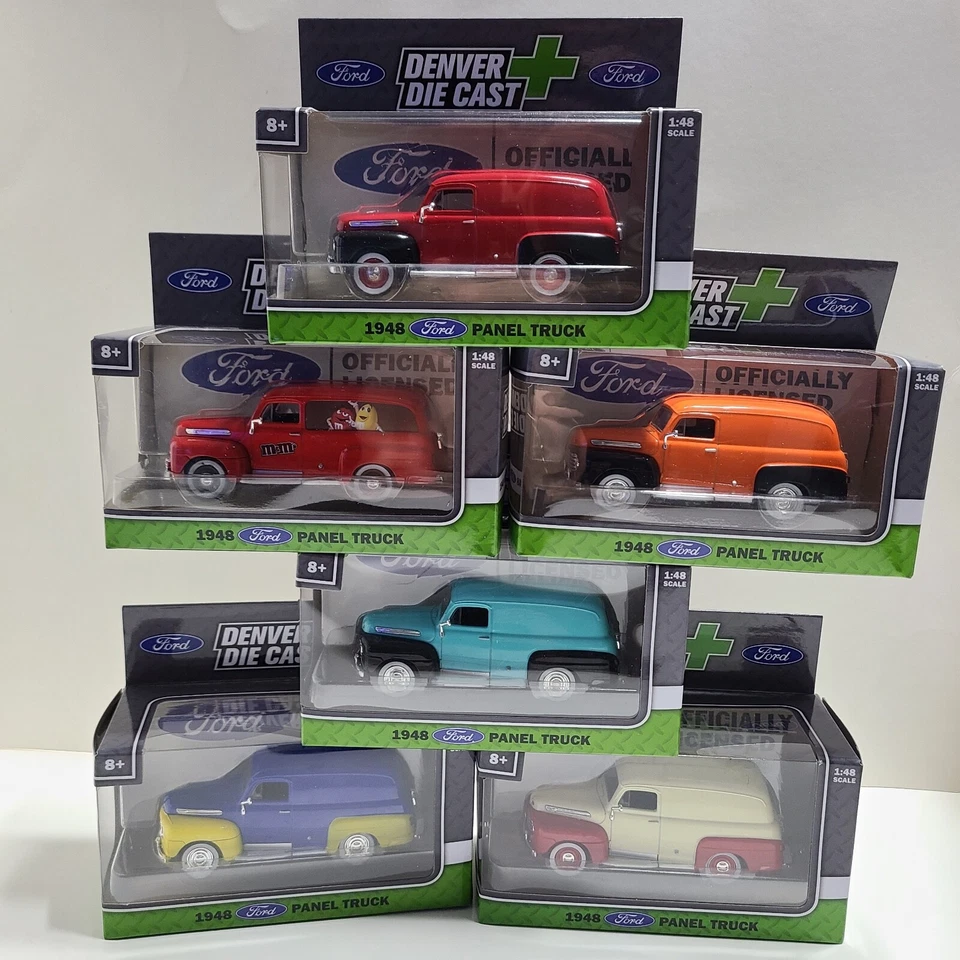 Denver Die Cast 1948 Panel Truck 1:48 Scale. Complete Series of Six. - Image 2 of 4