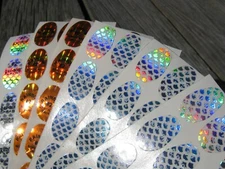 #2 Northland Tackle Replacement Rainbow Blue & Silver Scale + Orange lot of 147